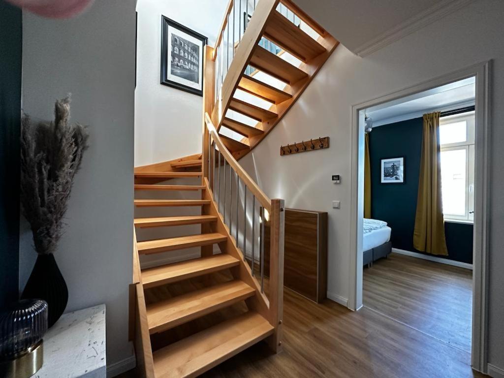 Nr 14 - Hochwertiges 3 Zimmer Maisonette Appartment Mit Grosszugigen Wohnbereich Und Balkon Leipzig Dış mekan fotoğraf
